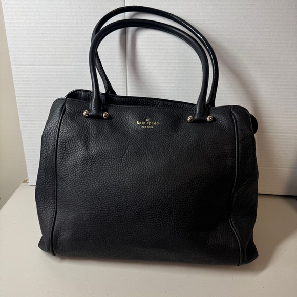Kate Spade New York Black Leather Tote Bag - Picture 3 of 16